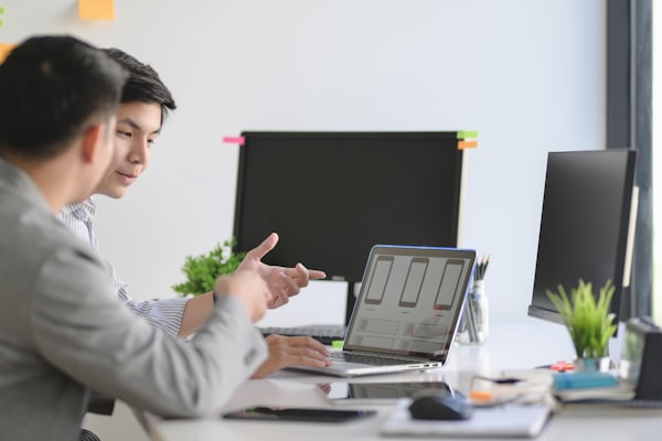 Asian developers building digital service applications